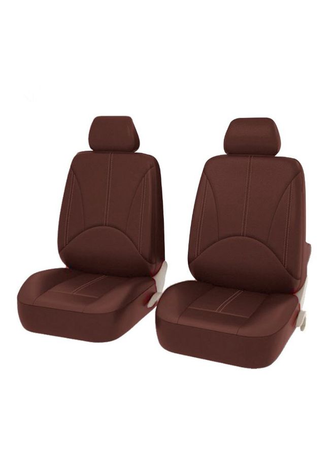 طقم أغطية واقية لمقعد السيارة الأمامي مكون من قطعتين