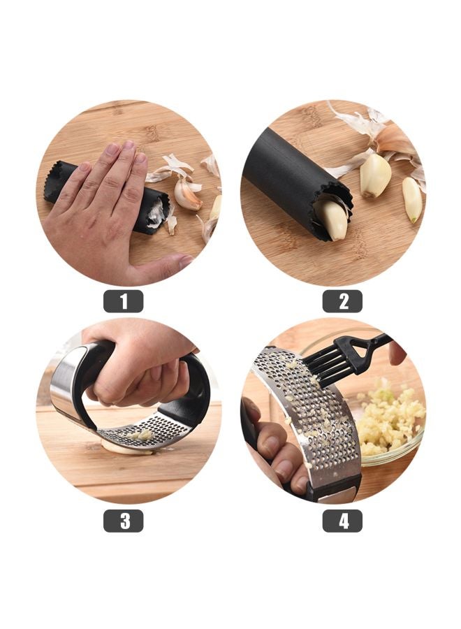 Garlic Peeling Tool Silver/Black 11.5x7.5x6cm - Image 5