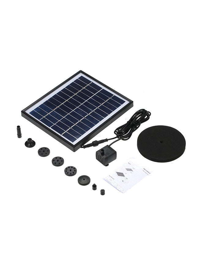 Garden Style Landscape Water Floating Solar Fountain Pump Black/White 8.86 x 7.68inch - Image 1
