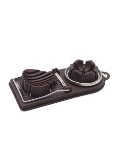 2 in1 Multifunction Kitchen Egg Slicer Brown 7.9 x 3.5 x 1.5inch
