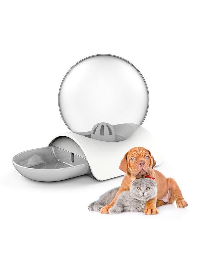Generic Pet Automatic Water Drinking Dispenser White/Clear  - Image 2