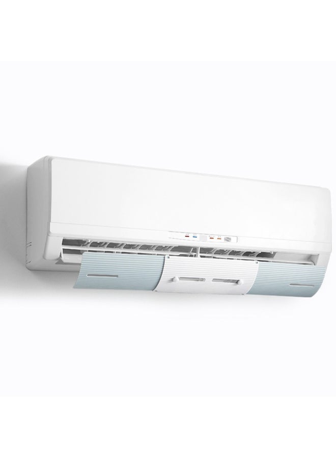 Anti-wind Adjustable Air Conditioner Cover H32761W White/Blue  - Image 3