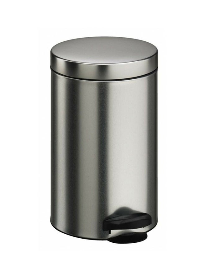Meliconi - Opera Waste Bin Basket With Plastic Inner Pail Silver 25x41cm - Image 1