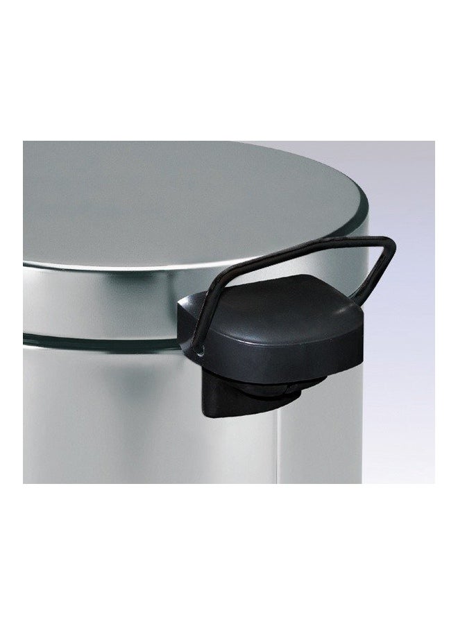 Meliconi - Opera Waste Bin Basket With Plastic Inner Pail Silver 25x41cm - Image 1