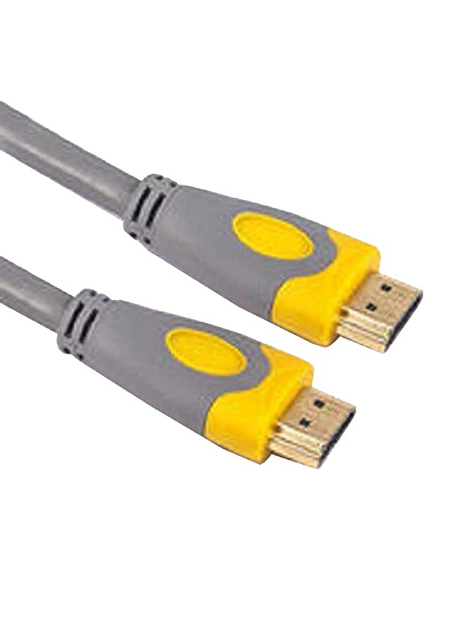 UK بلس كابل 4K HDMI رمادي / أصفر  - Image 1