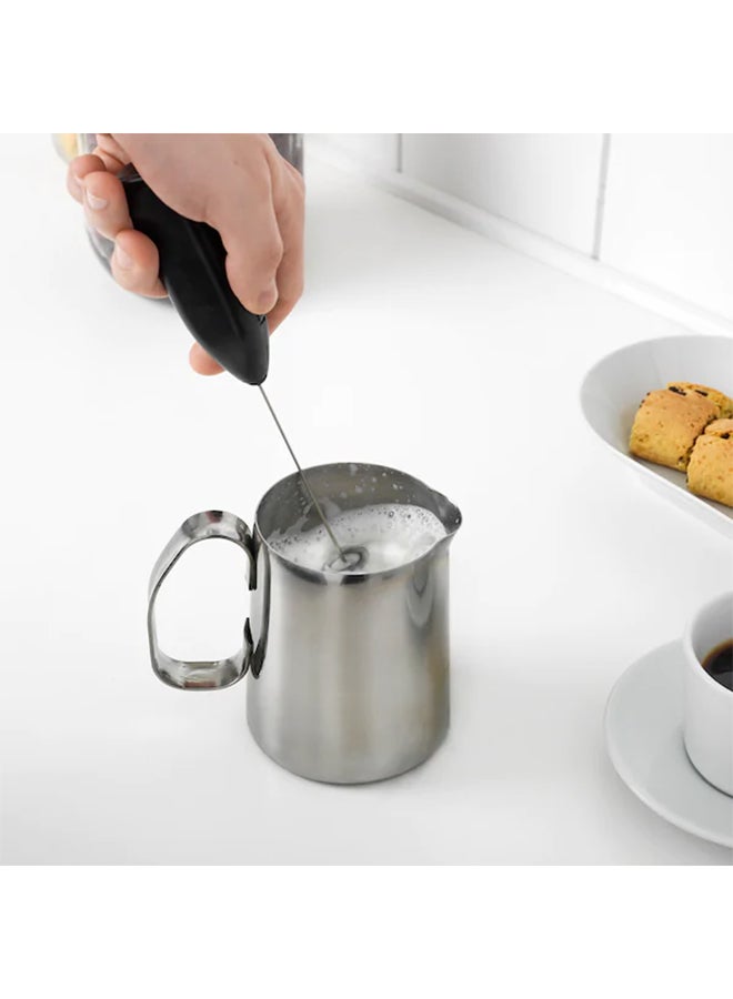 ماكينة صنع رغوة الحليب تمسك باليد أسود - Image 2