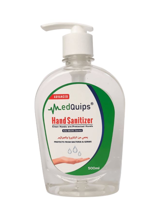 MedQuips Advanced Hand Sanitizer Gel 500ml - Image 1