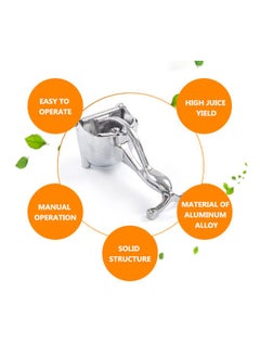 Generic Manual Hand Press Juicer Silver 225x120x110mm  - Image 4
