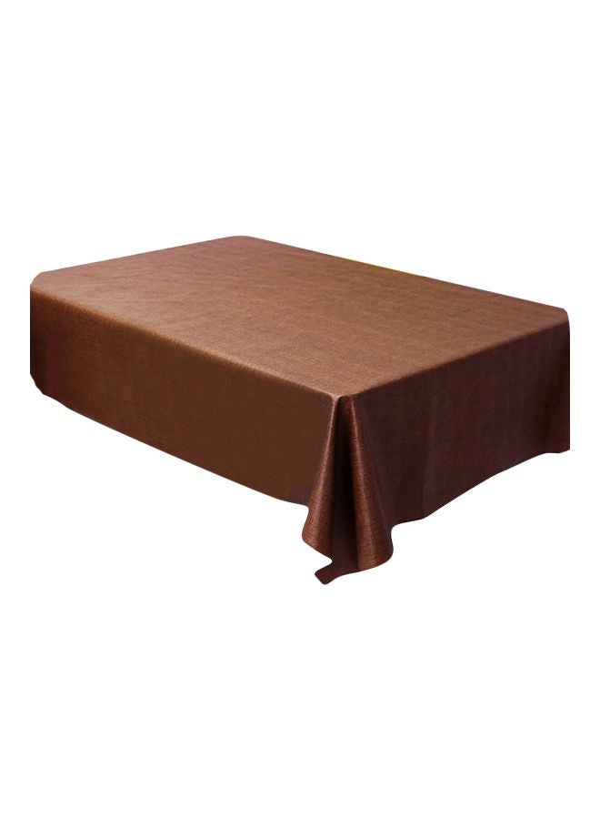 Rectangular Shaped Polyester Table Cover Brown L - Image 1
