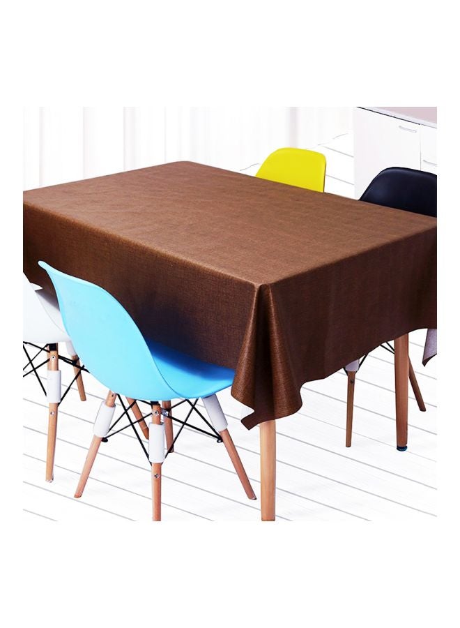 Rectangular Shaped Polyester Table Cover Brown L - Image 2