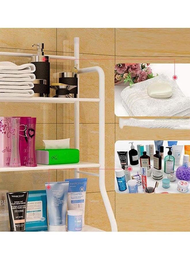 Toshionics - 3 Tier Stainless Steel Washing Machine Rack White 152x68centimeter - Image 1