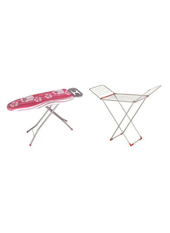 Foldable Ironing Table With Laundry Dryer Rack Multicolour - Image 1