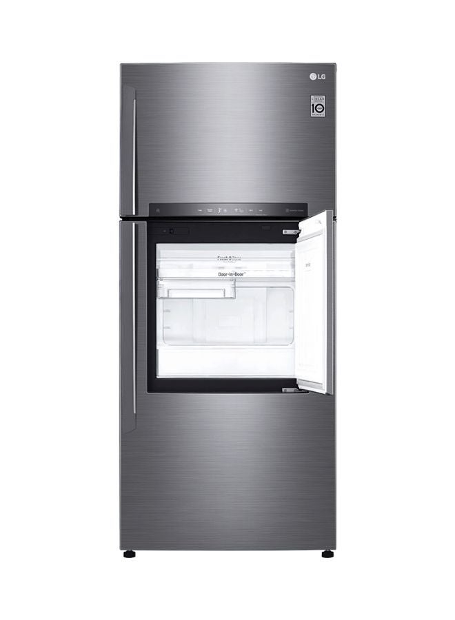 إل جي ثلاجة بباب داخل باب GN-A722HLHU فضي بلاتيني 3 - Image 3