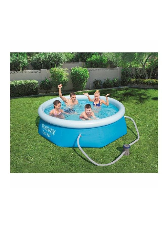 Bestway - Fast Set Inflatable Pool With Pump 244 x 66cm - Image 1