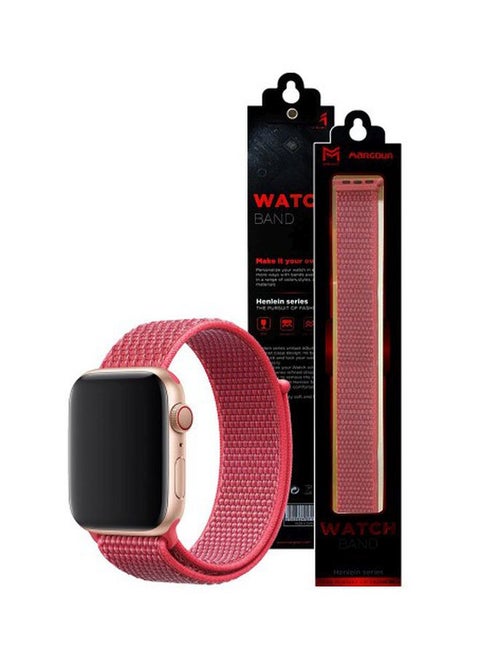 Henlein Series Nylon Band For Apple Watch 42/44mm Red
