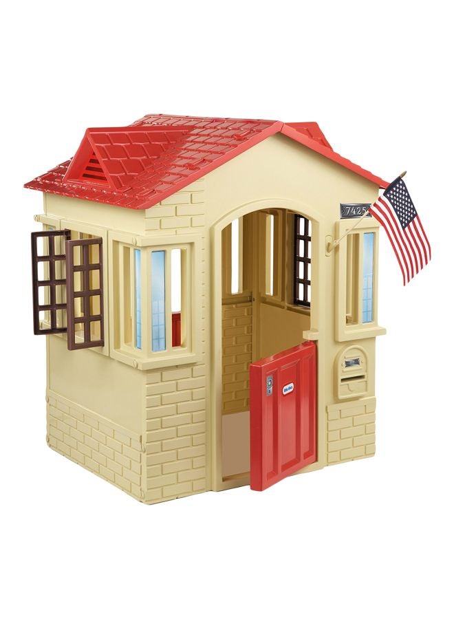little tikes Tan Cottage Playhouse 42.75x35x49inch - Image 1