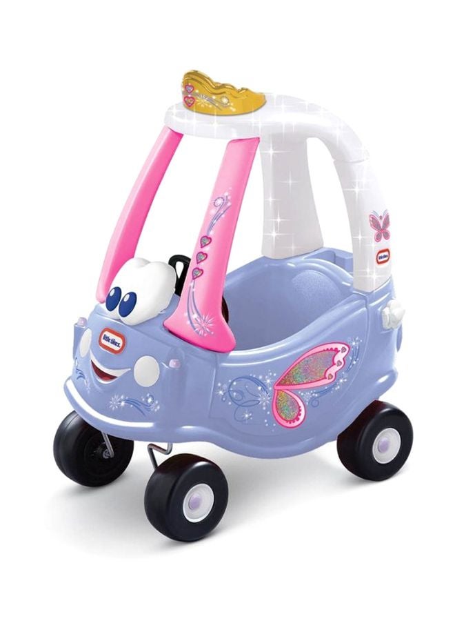 little tikes Unique And Vibrant Colour Fairy Cozy Coupe Ride-On Toy For Kids Lit-173165 41.91x38x73cm  - Image 2
