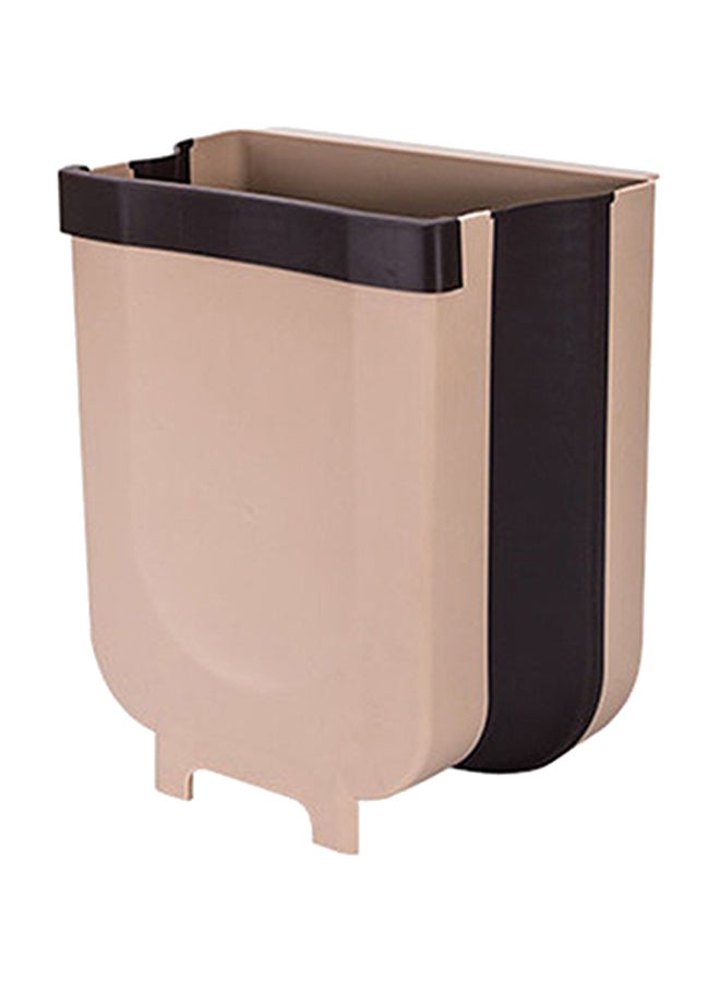 Generic - Portable Trash Can Brown/Black 25 x 18 x 22centimeter - Image 1