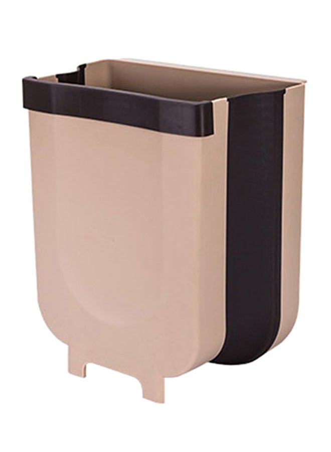 Generic Portable Trash Can Brown/Black 25 x 18 x 29centimeter  - Image 1