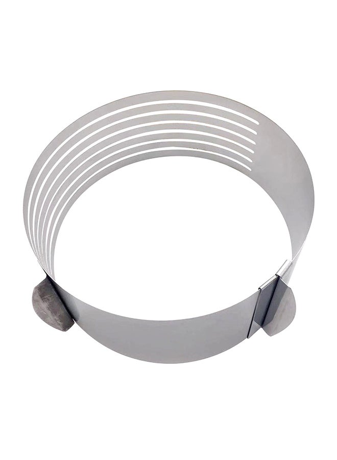 Generic - Adjustable Stainless Steel Cake Cutter Slicer Silver 9-12inch - Image 1