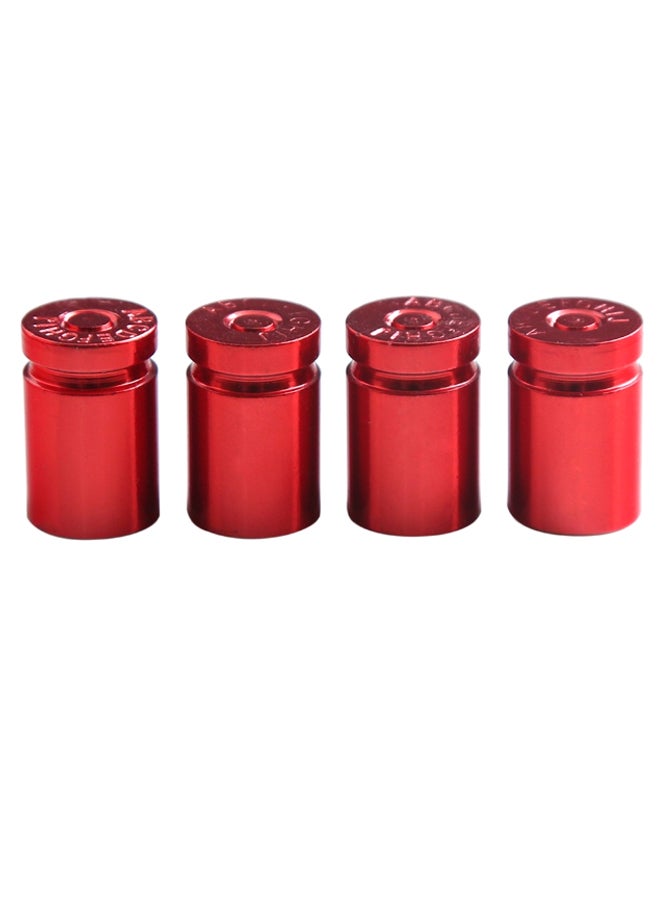 4-Piece Wheel Air Pressure Valve Cap Set - Image 1