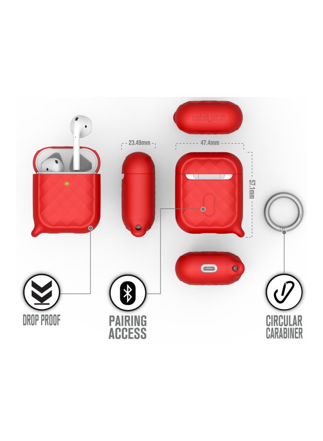 Catalyst - Ring Clip Case For Apple AirPods Red - Image 1