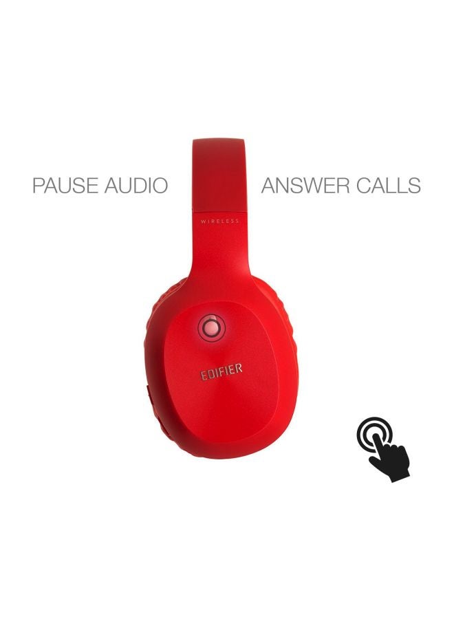 EDIFIER W800BT Bluetooth Headphones - Over-The-Ear Wireless Headphone, 75 Hours Long Playback, Lightweight Red - Image 3