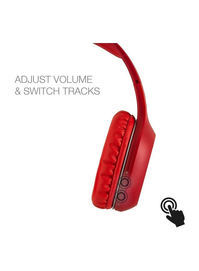EDIFIER W800BT Bluetooth Headphones - Over-The-Ear Wireless Headphone, 75 Hours Long Playback, Lightweight Red - Image 4
