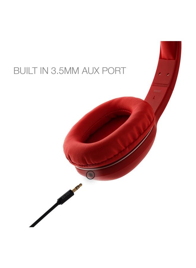 EDIFIER W800BT Bluetooth Headphones - Over-The-Ear Wireless Headphone, 75 Hours Long Playback, Lightweight Red - Image 5
