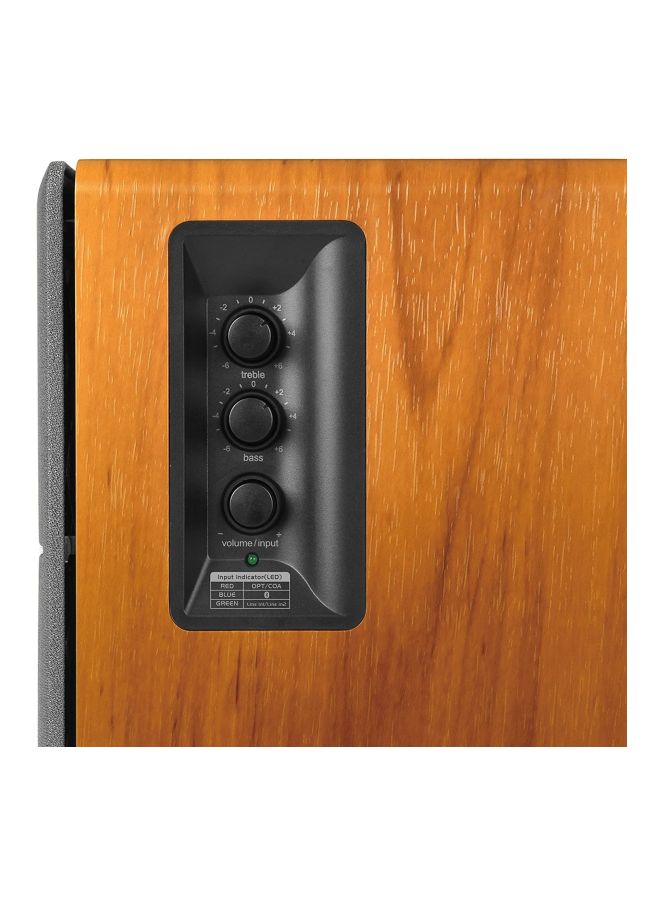 EDIFIER - R1280DB Powered Bluetooth Bookshelf Speakers - Optical Input - Wireless Studio Monitors - 4 Inch Near Field Speaker - 42w RMS R1280DB Brown/Black - Image 1