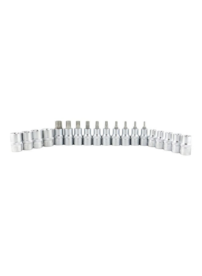 LICOTA 19-Piece Socket And Bit Set Silver 14x27x5cm  - Image 1