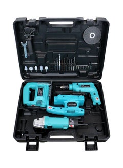 NAMSON Electric Drill Kit Set Blue/Black  - Image 1