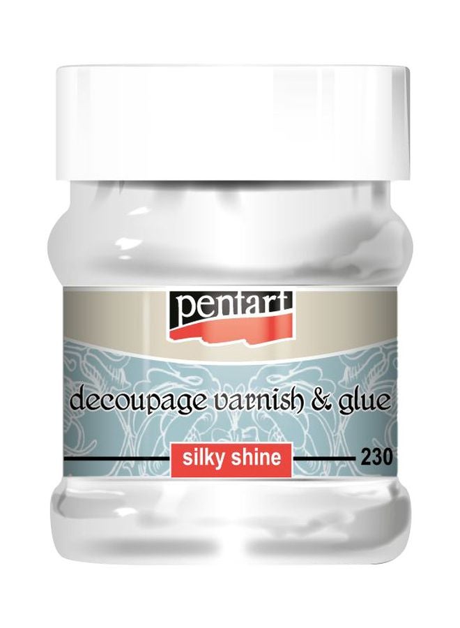 بينتارت طلاء ولاصق ديكوباج بلمعان حريري شفاف