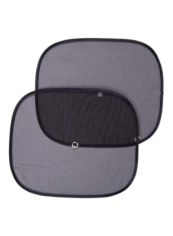 إتش إم دبليو طقم مظلات شمسية للنافذة من قماش شبكي من قطعتين