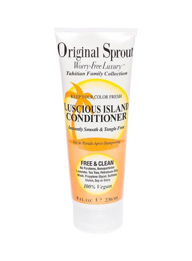 100% Vegan Smooth And Tangle Free Worry-free Luscious Island Conditioner, 236ml