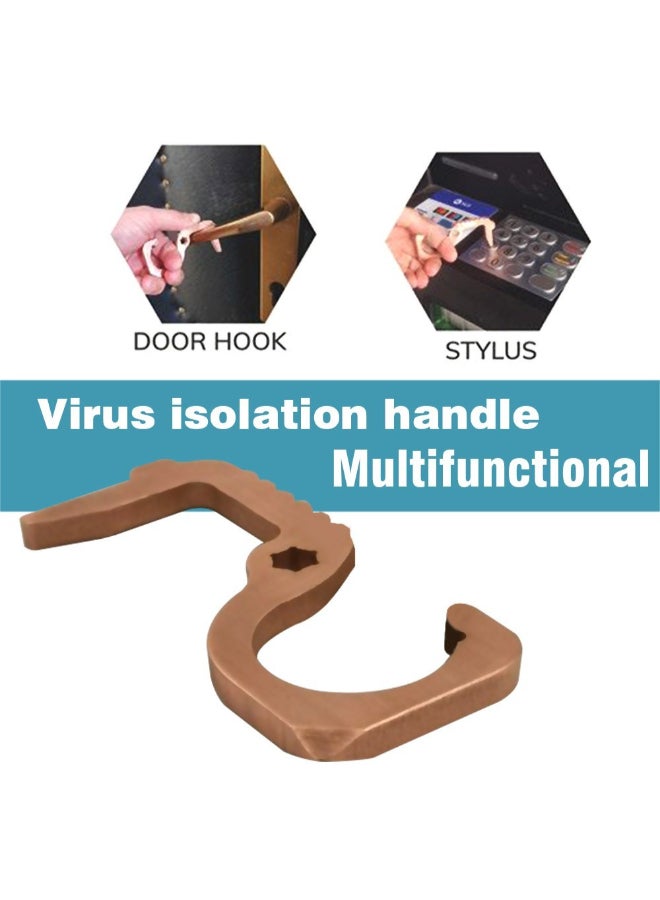 Multifunctional Contactless V-irus Isolation Door Opener Brown 8.5 x 5cm  - Image 4