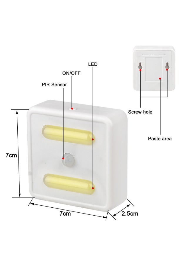 Generic - Sterilization UVC LED Light With Motion Sensor White 8 x 8cm - Image 1