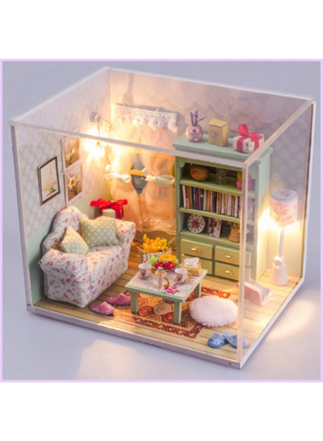 DIY House Decor With LED Light Accessories Furniture Miniature Doll 18cm - Image 2