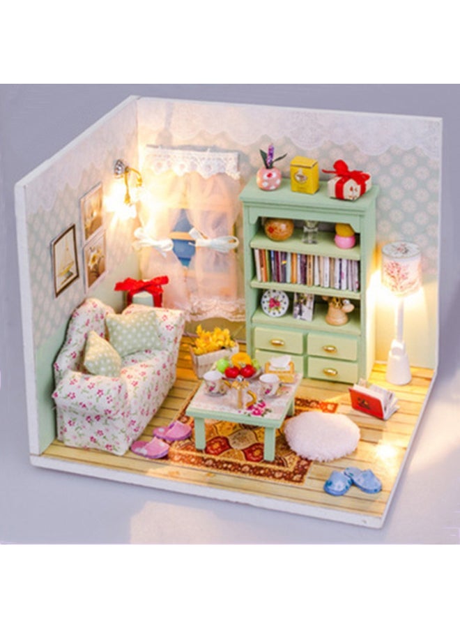 DIY House Decor With LED Light Accessories Furniture Miniature Doll 18cm - Image 4