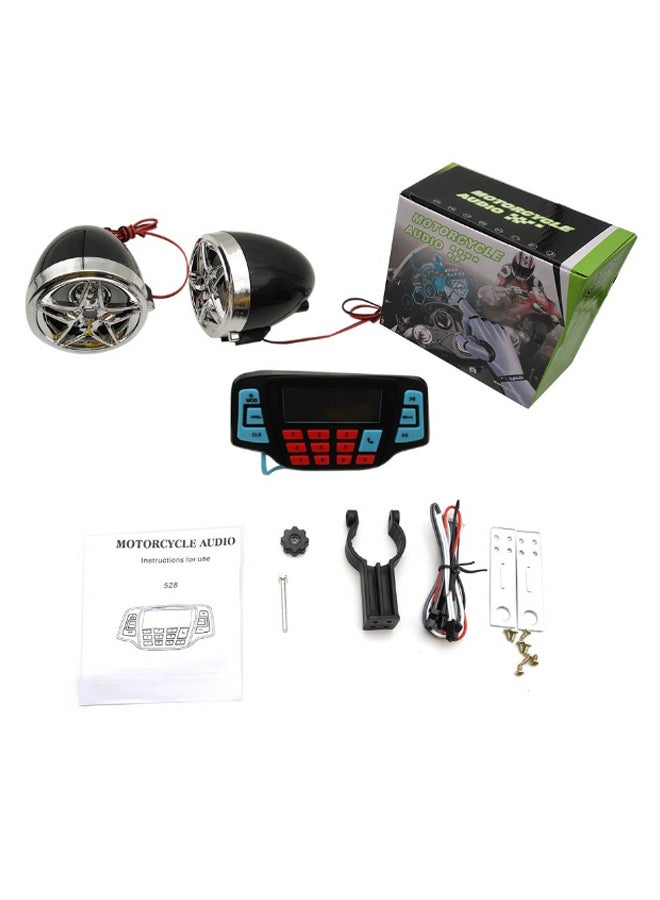 Generic Motorcycle Handlebar MP3 Player BT Speaker Set  - Image 1