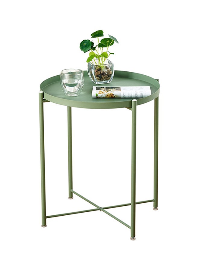 MODERN HOME - Round Table Nightstand Sofa Table Furniture Green - Image 1