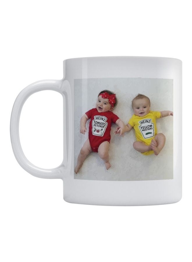 Atiq Cute Children Printed Mug White/Red/Yellow