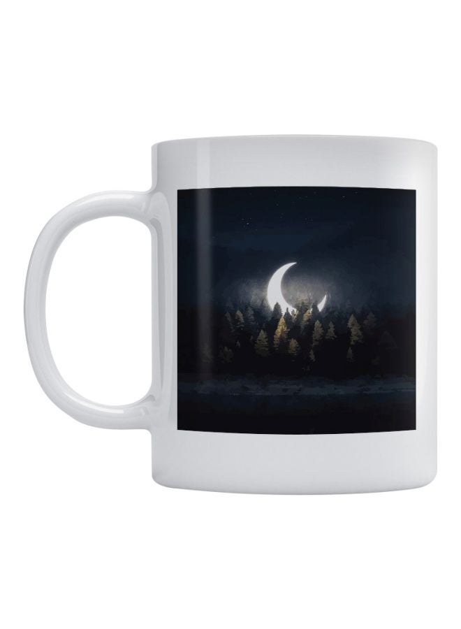 Atiq Moon Printed Mug Black