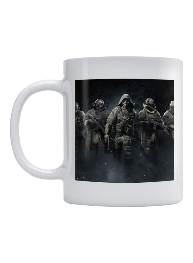 Atiq Tom Clancys Printed Mug White/Grey/Black 