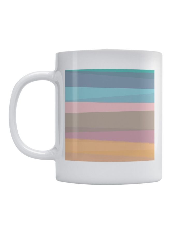 Atiq Colors Printed Mug White/Blue/Pink