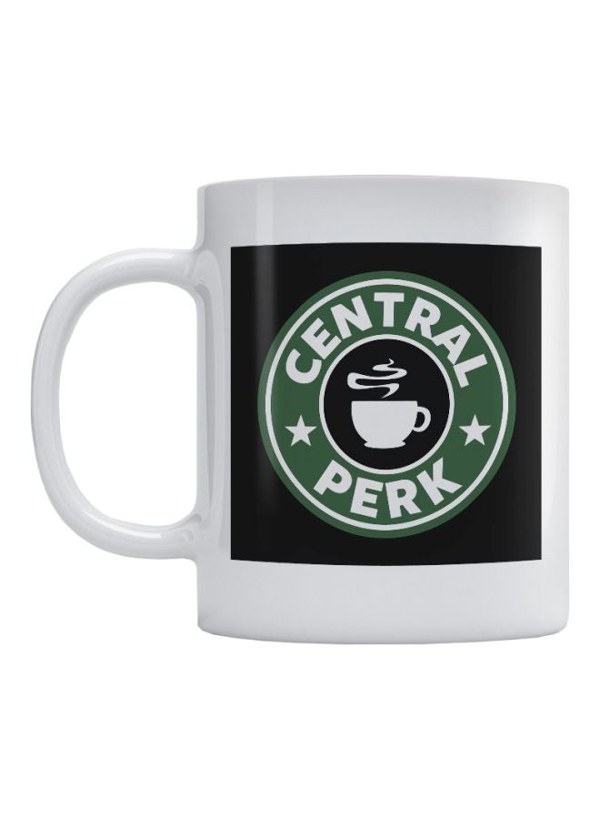 Coffee Printed Coffee Mug White/Black/Green