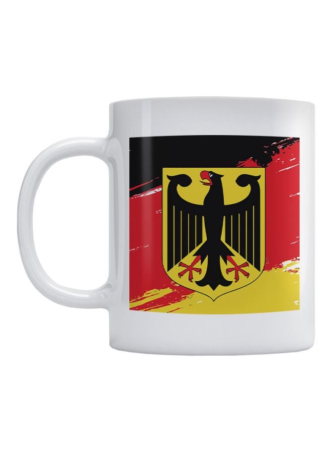 مج بطبعة علم ألمانيا. أبيض/أسود/أحمر 350ملليلتر