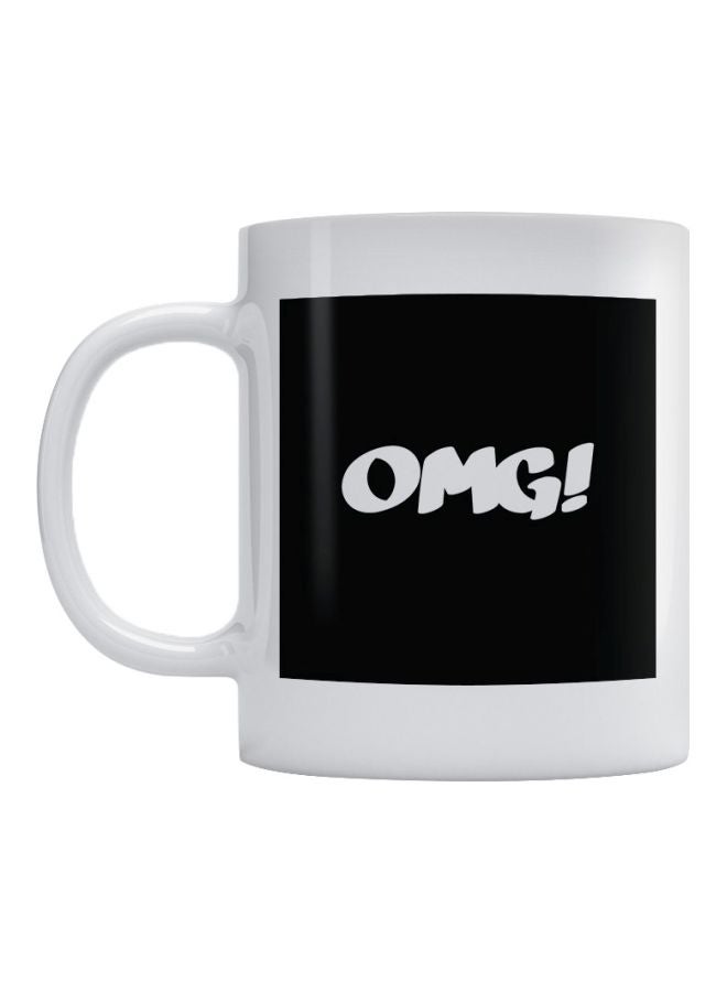 Atiq Omg! Printed Mug White/Black