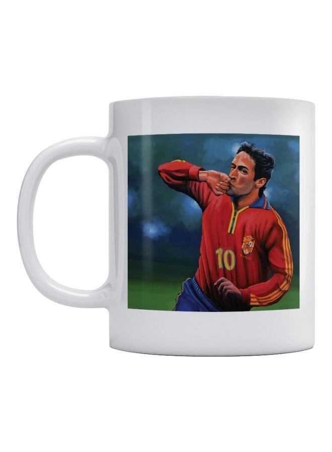 Atiq Raul Printed Coffee Mug White/Red/Blue