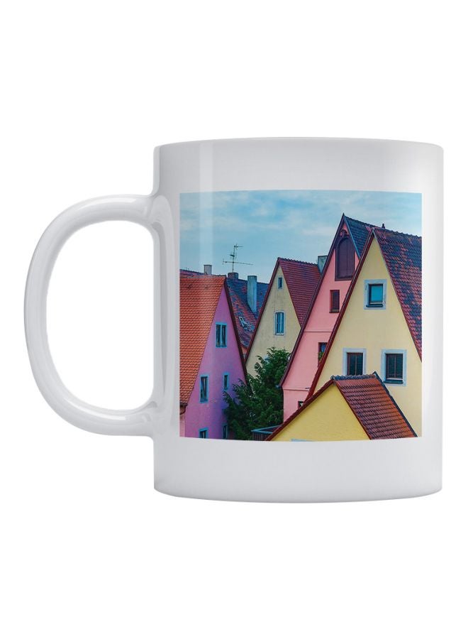 Atiq Rothenburg Germany City Printed Coffee Mug Multicolour 